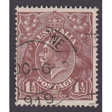 Australian    King George V   1½d Penny Half Pence Brown   Single Crown WMK  Plate Variety 3L26